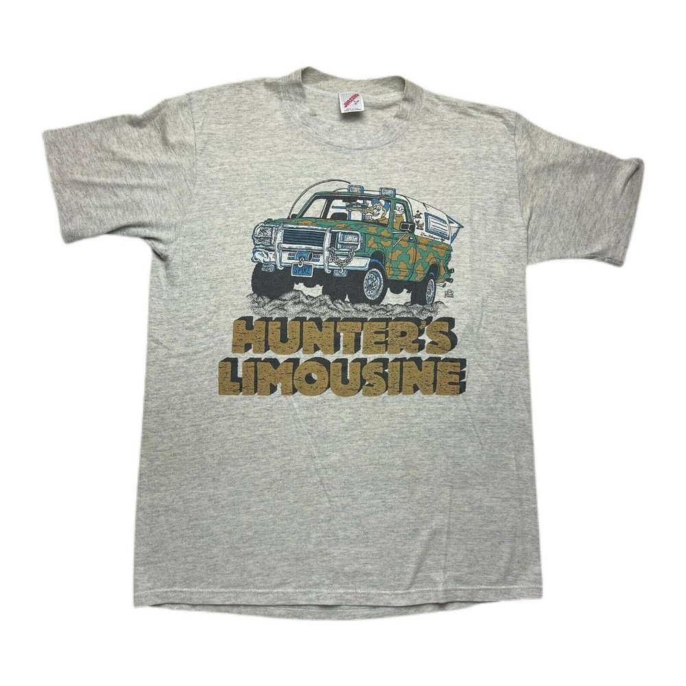 vintage 80’s Hunter’s Limousine t shirt size Large 1989 Single Stitched